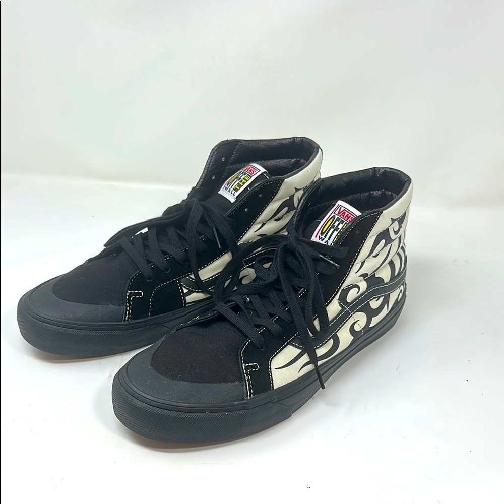 Rare vans SK8/high tribal sneakers. Size 11.